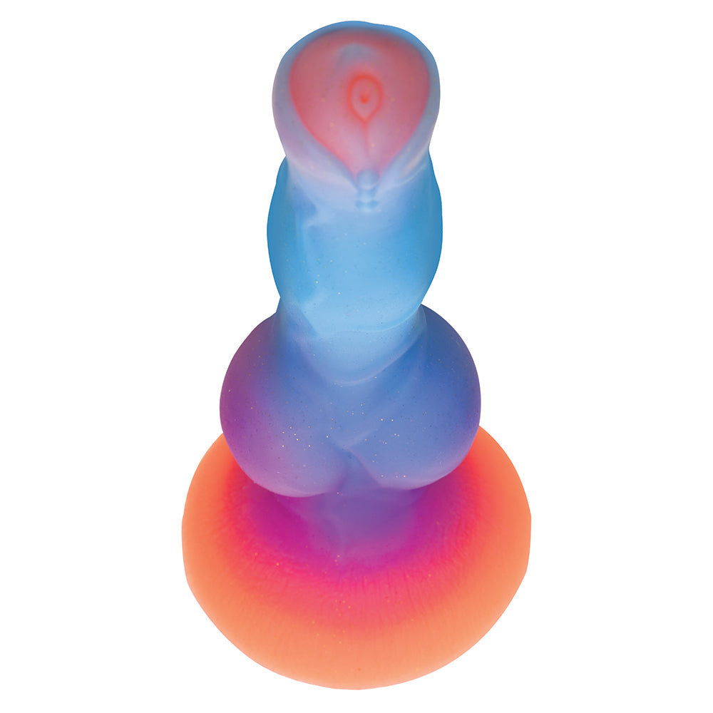CREATURE COCKS SPACE COCK GLOW-IN-THE-DARK SILICONE ALIEN DILDO