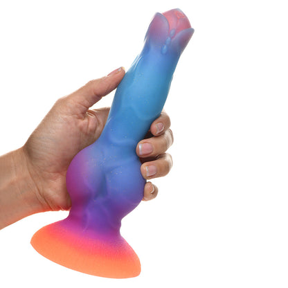 CREATURE COCKS SPACE COCK GLOW-IN-THE-DARK SILICONE ALIEN DILDO