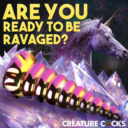 CREATURE COCKS TWILIGHT RAINBOW GLASS DILDO