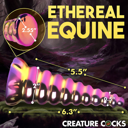 CREATURE COCKS TWILIGHT RAINBOW GLASS DILDO