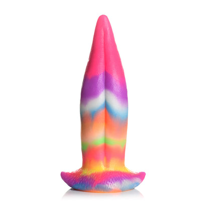CREATURE COCKS UNICORN TONGUE GLOW-IN-THE-DARK SILICONE DILDO