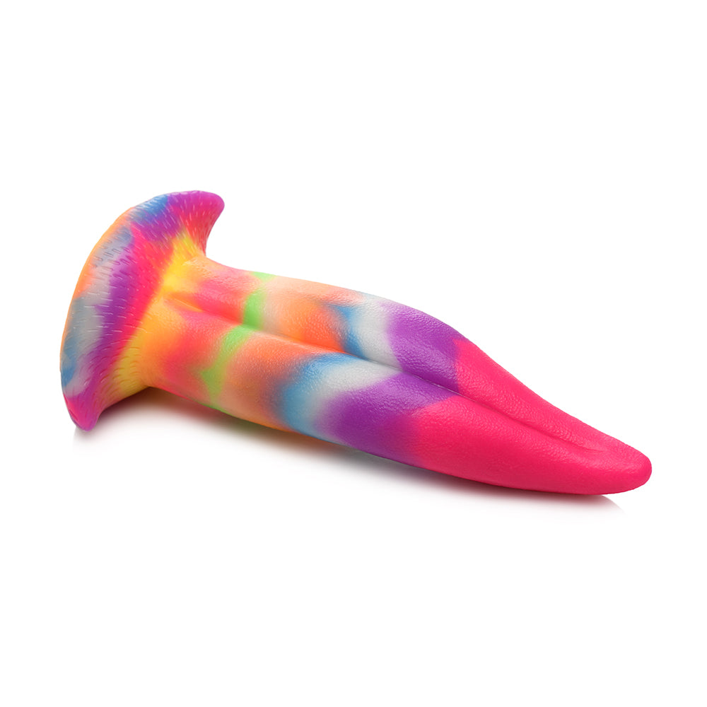 CREATURE COCKS UNICORN TONGUE GLOW-IN-THE-DARK SILICONE DILDO