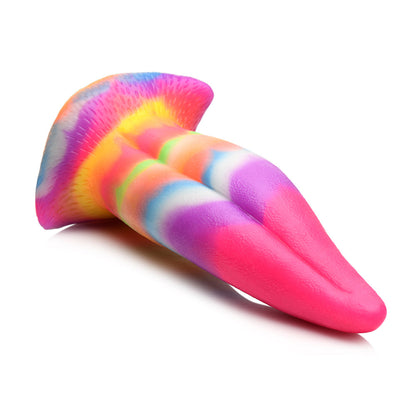 CREATURE COCKS UNICORN TONGUE GLOW-IN-THE-DARK SILICONE DILDO