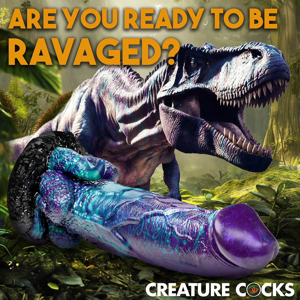 XR BRANDS - CREATURE COCKS DINO DICK DINOSAUR SILICONE DILDO