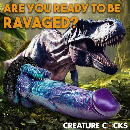 XR BRANDS - CREATURE COCKS DINO DICK DINOSAUR SILICONE DILDO