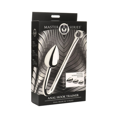 MASTER SERIES ANAL HOOK TRAINER ANAL HOOK WITH 3 PLUGS