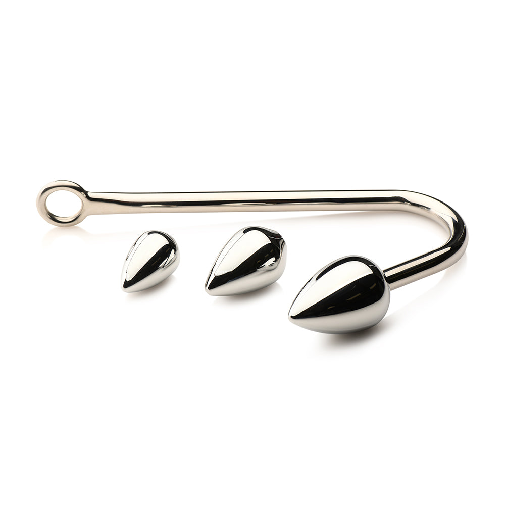 XR BRANDS - MASTER SERIES ANAL HOOK TRAINER ANAL HOOK WITH 3 PLUGS