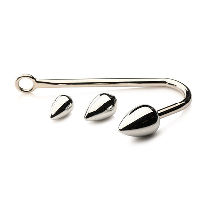XR BRANDS - MASTER SERIES ANAL HOOK TRAINER ANAL HOOK WITH 3 PLUGS