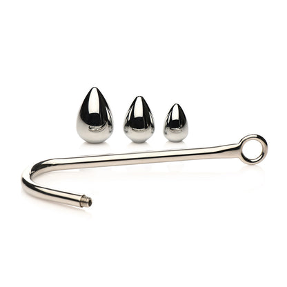 XR BRANDS - MASTER SERIES ANAL HOOK TRAINER ANAL HOOK WITH 3 PLUGS