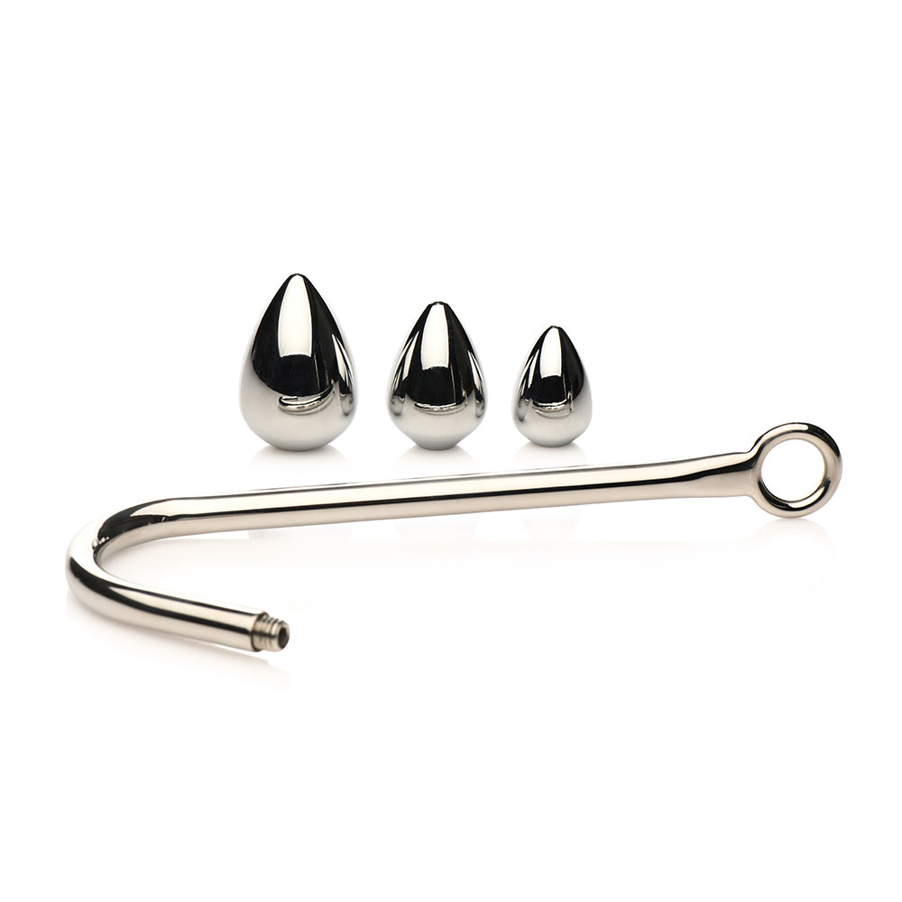 MASTER SERIES ANAL HOOK TRAINER ANAL HOOK WITH 3 PLUGS