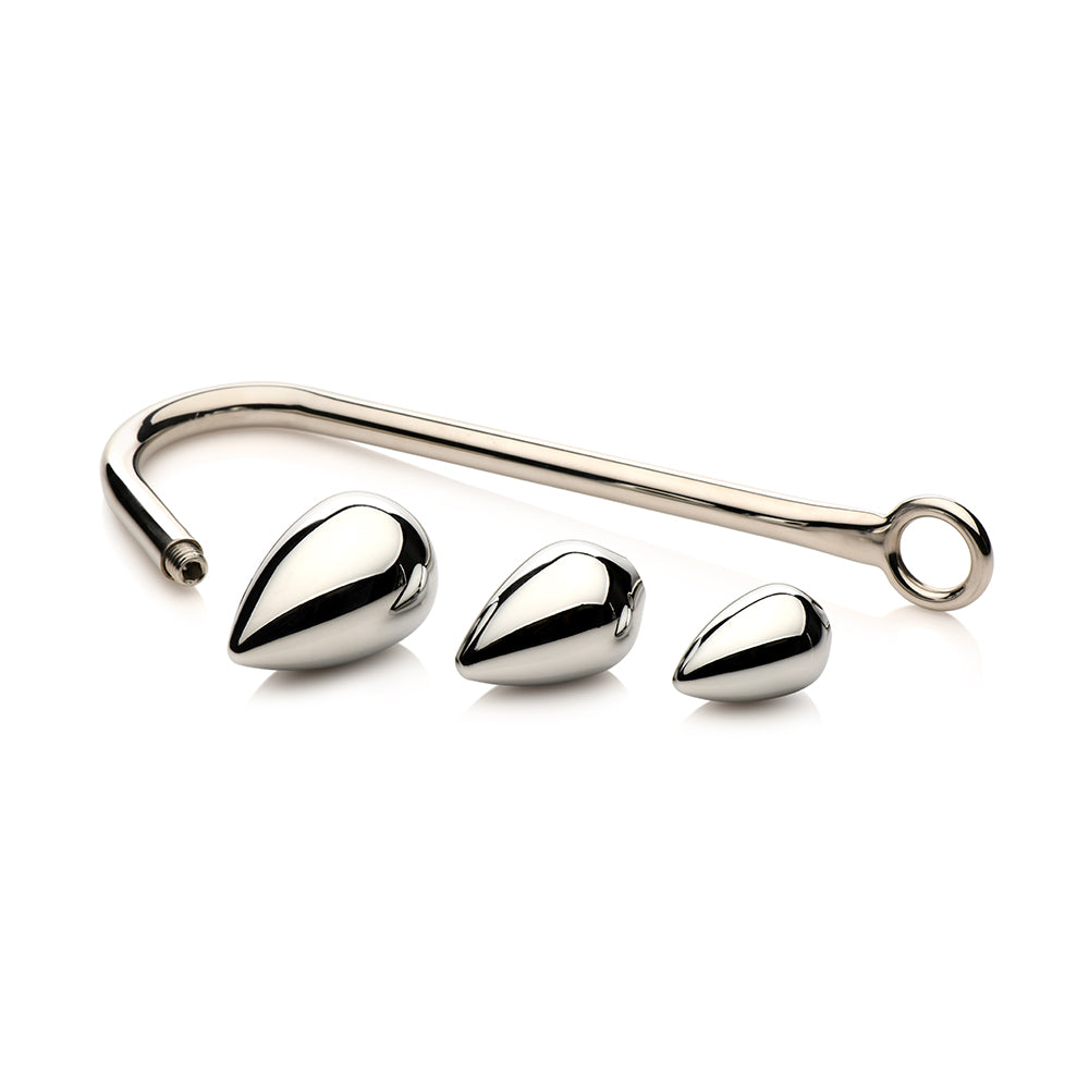 XR BRANDS - MASTER SERIES ANAL HOOK TRAINER ANAL HOOK WITH 3 PLUGS