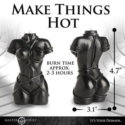 MASTER SERIES BOUND GODDESS DRIP CANDLE BLACK