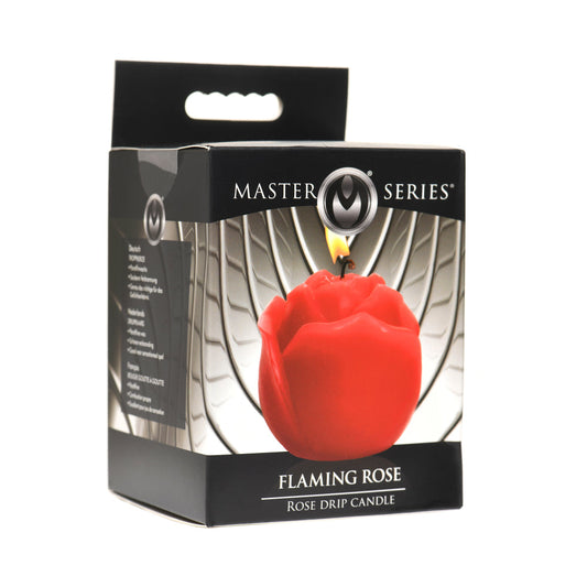 XR BRANDS - MASTER SERIES FLAMING ROSE DRIP CANDLE