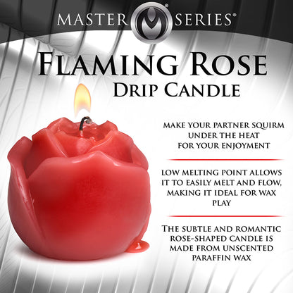 MASTER SERIES FLAMING ROSE DRIP CANDLE