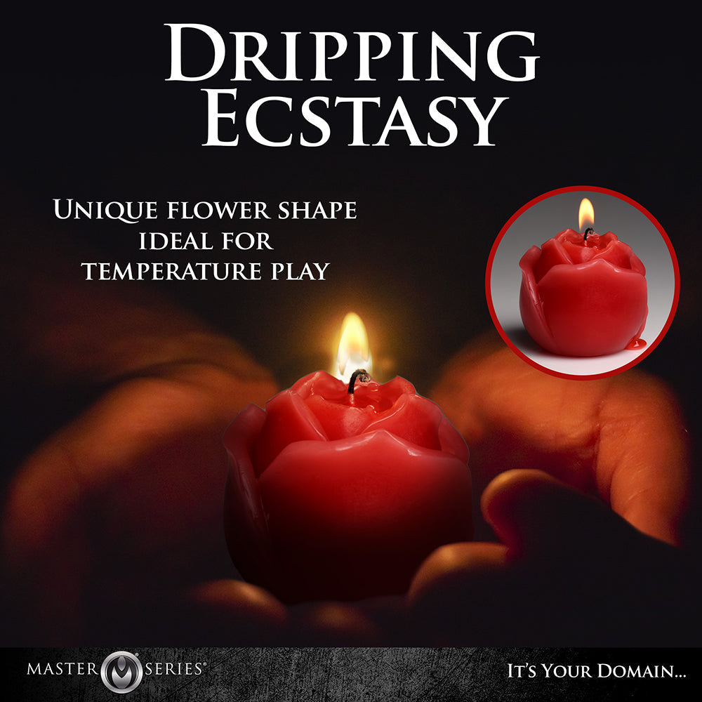 MASTER SERIES FLAMING ROSE DRIP CANDLE