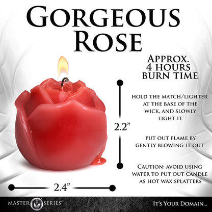 MASTER SERIES FLAMING ROSE DRIP CANDLE