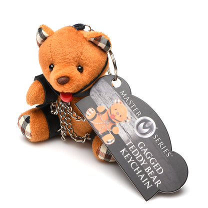 MASTER SERIES GAGGED TEDDY BEAR KEYCHAIN