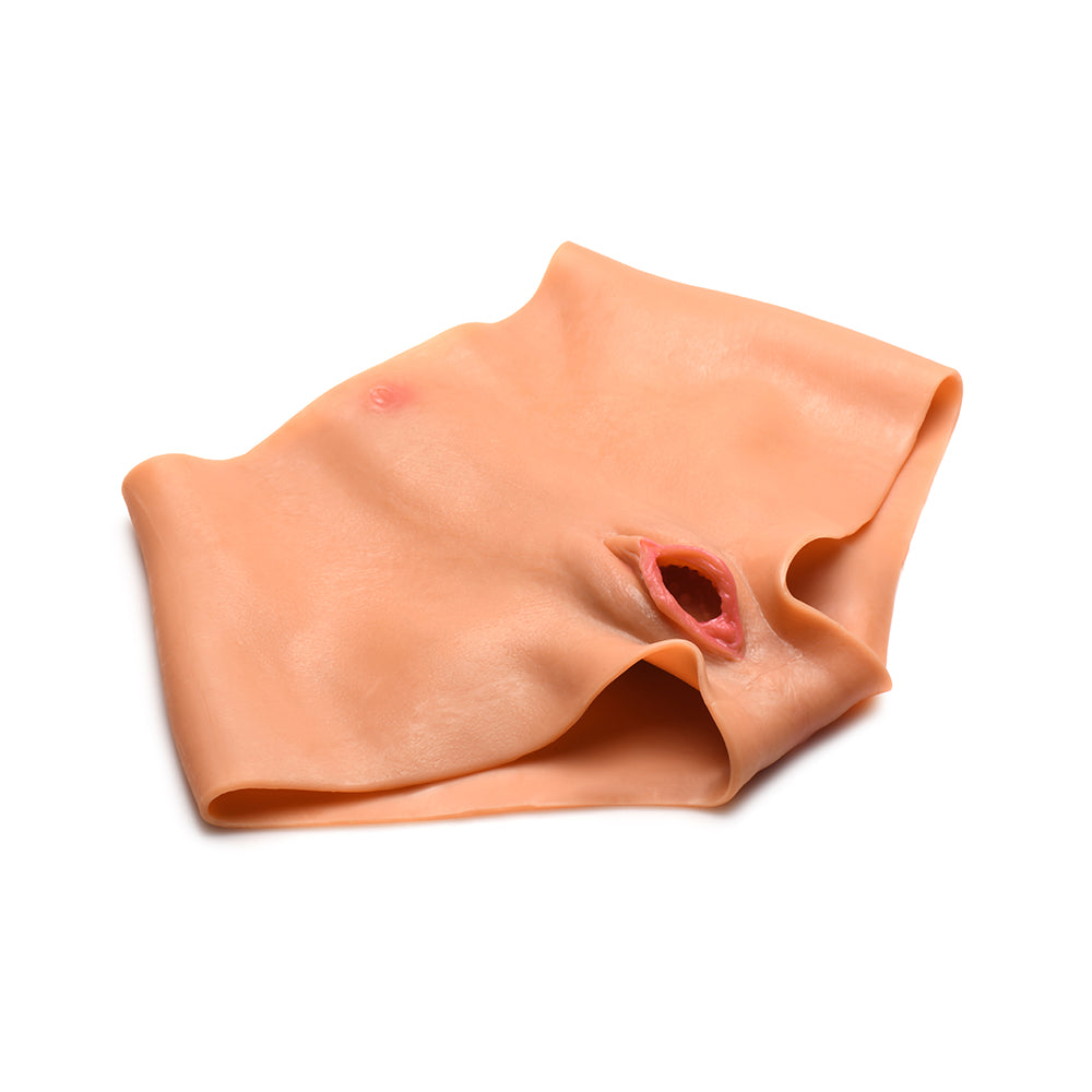 XR BRANDS - MASTER SERIES PUSSY PANTIES SILICONE VAGINA + ASS PANTIES S
