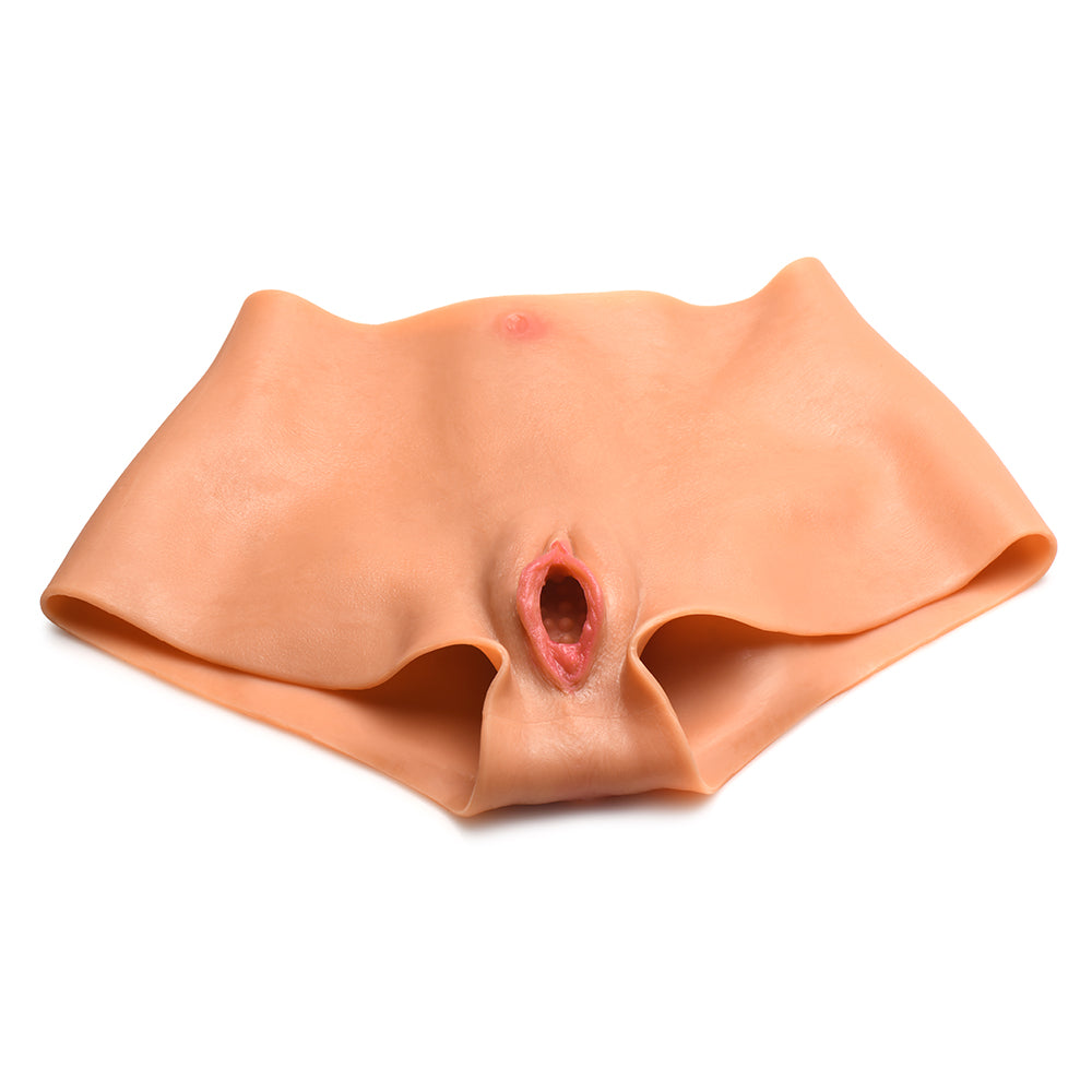 XR BRANDS - MASTER SERIES PUSSY PANTIES SILICONE VAGINA + ASS PANTIES S