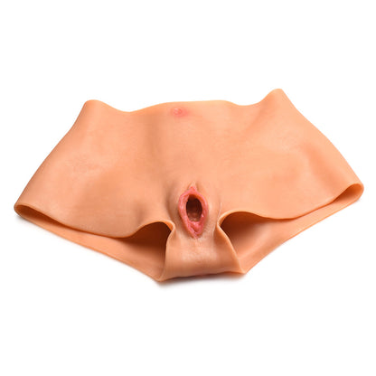 XR BRANDS - MASTER SERIES PUSSY PANTIES SILICONE VAGINA + ASS PANTIES S