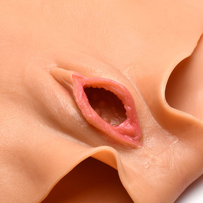 XR BRANDS - MASTER SERIES PUSSY PANTIES SILICONE VAGINA + ASS PANTIES S
