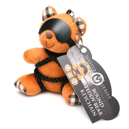 MASTER SERIES ROPE TEDDY BEAR KEYCHAIN