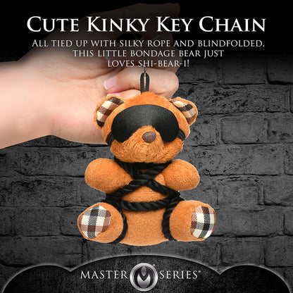 MASTER SERIES ROPE TEDDY BEAR KEYCHAIN