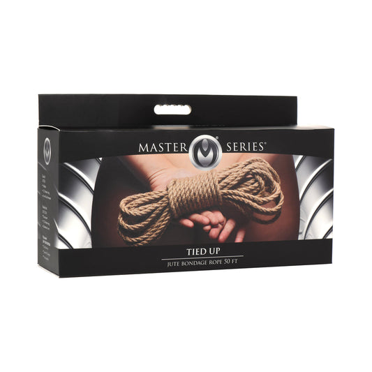 MASTER SERIES TIED UP JUTE BONDAGE ROPE 50 FT.