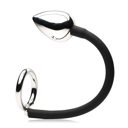 MASTER SERIES TUG + PLUG COCK & BALL RING WITH ANAL PLUG