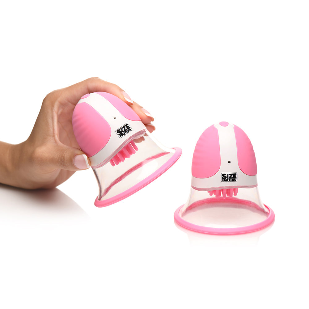 XR BRANDS - 10X ROTATING SILICONE NIPPLE SUCKERS WITH 4 ATTACHMENTS