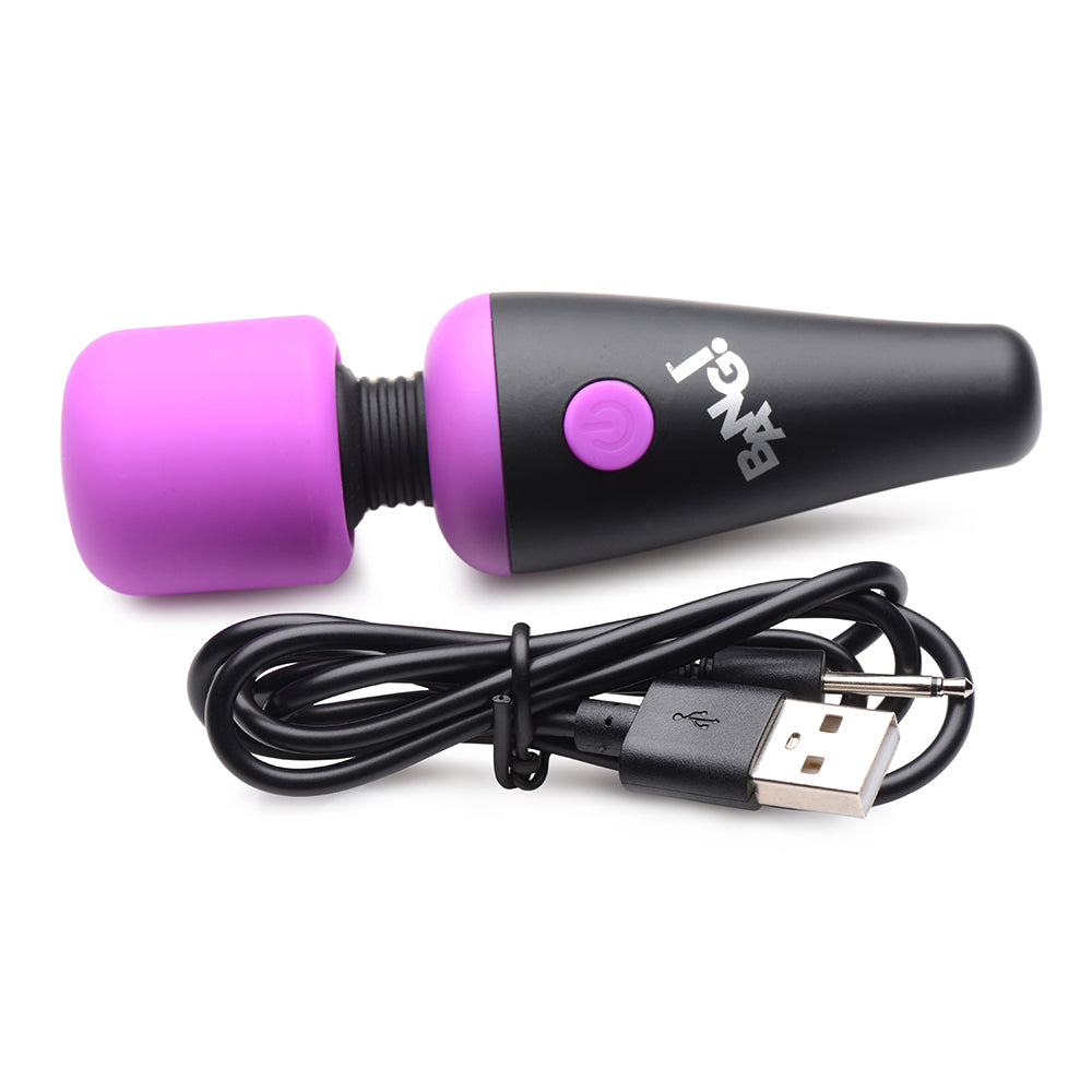 BANG! 10X VIBRATING MINI SILICONE WAND PURPLE