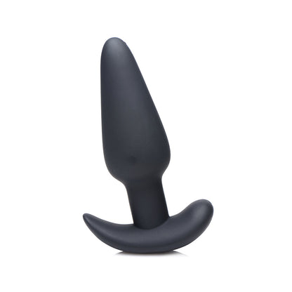 XR BRANDS - BANG! 21X VIBRATING SILICONE BUTT PLUG WITH REMOTE CONTROL BLACK