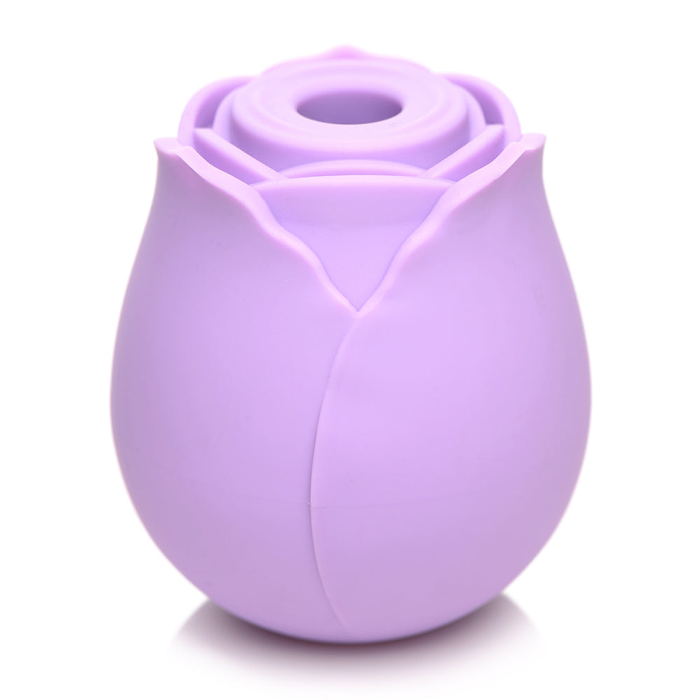 BLOOMGASM 10X WILD ROSE SILICONE SUCTION CLIT STIMULATOR PURPLE