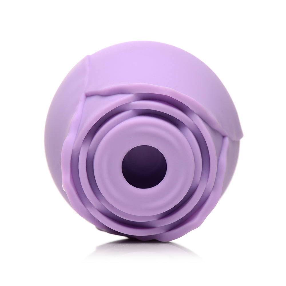 BLOOMGASM 10X WILD ROSE SILICONE SUCTION CLIT STIMULATOR PURPLE