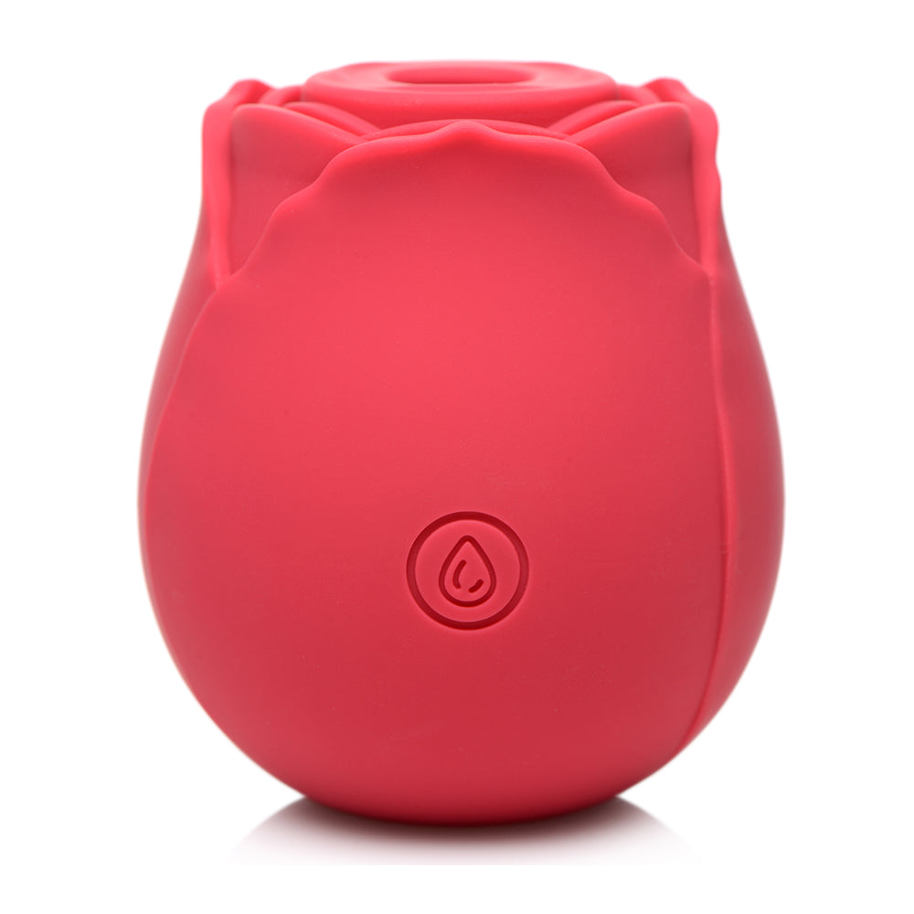 BLOOMGASM 10X WILD ROSE SILICONE SUCTION CLIT STIMULATOR RED