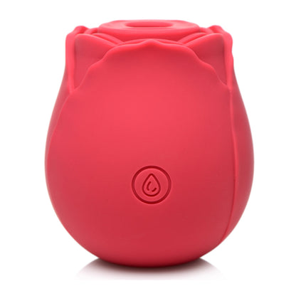 BLOOMGASM 10X WILD ROSE SILICONE SUCTION CLIT STIMULATOR RED