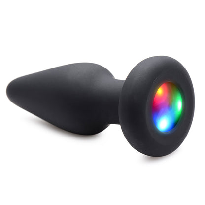 XR BRANDS - BOOTY SPARKS SILICONE LIGHT-UP ANAL PLUG SMALL