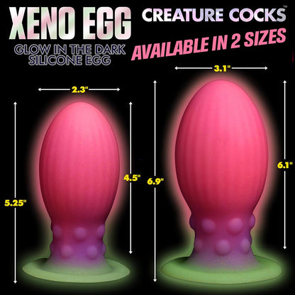 CREATURE COCKS XENO EGG GLOW-IN-THE-DARK SILICONE EGG