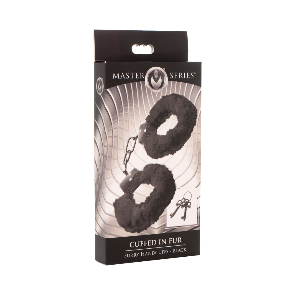 XR BRANDS - MASTER SERIES CUFFED IN FUR FURRY HANDCUFFS