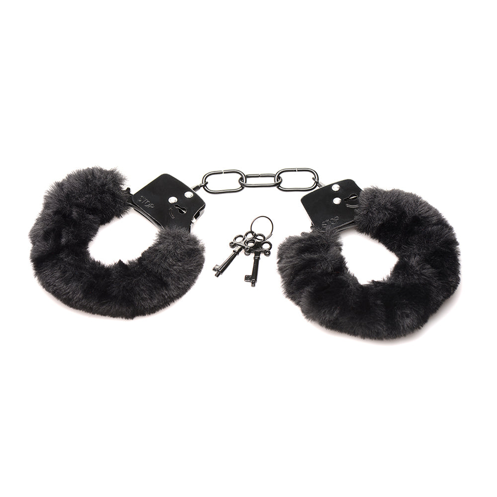 XR BRANDS - MASTER SERIES CUFFED IN FUR FURRY HANDCUFFS