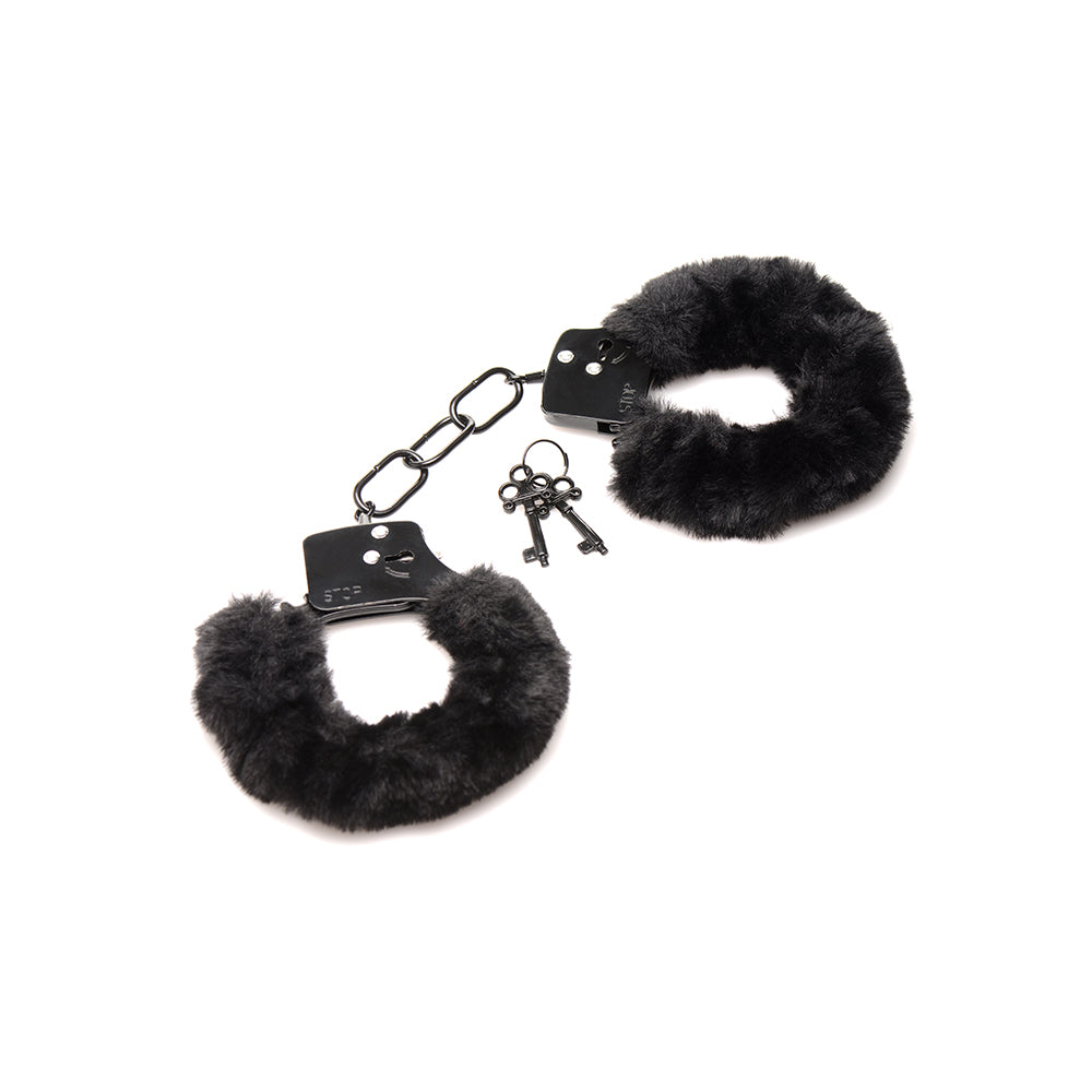XR BRANDS - MASTER SERIES CUFFED IN FUR FURRY HANDCUFFS