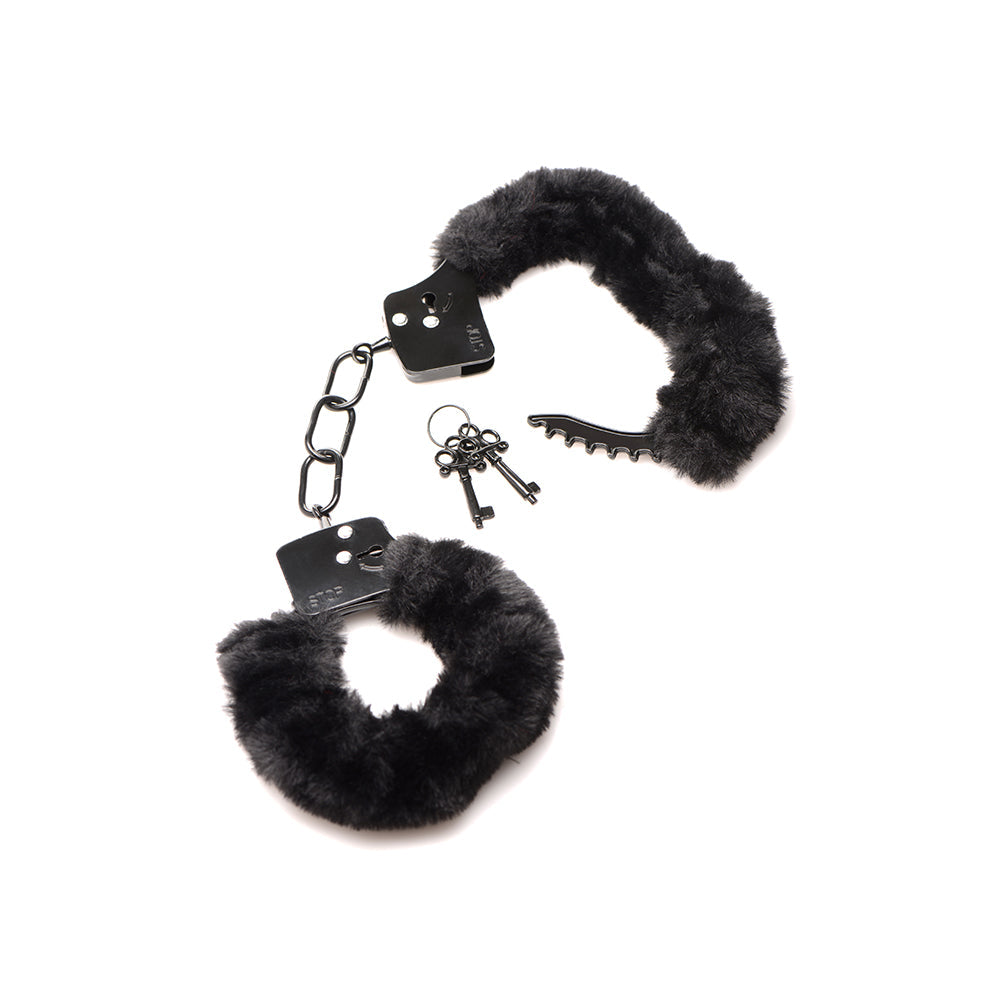 XR BRANDS - MASTER SERIES CUFFED IN FUR FURRY HANDCUFFS
