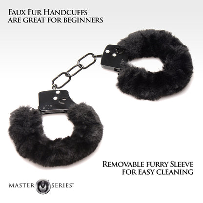 XR BRANDS - MASTER SERIES CUFFED IN FUR FURRY HANDCUFFS