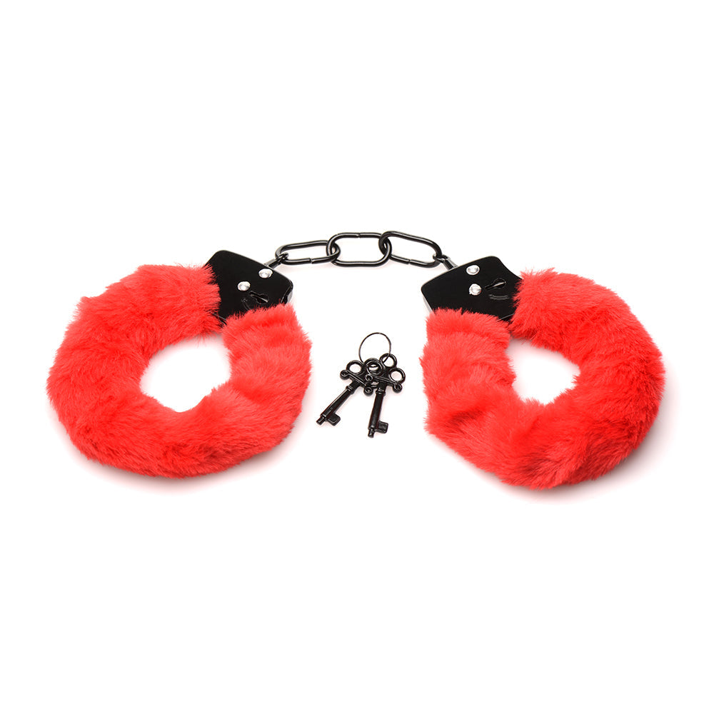 XR BRANDS - MASTER SERIES CUFFED IN FUR FURRY HANDCUFFS