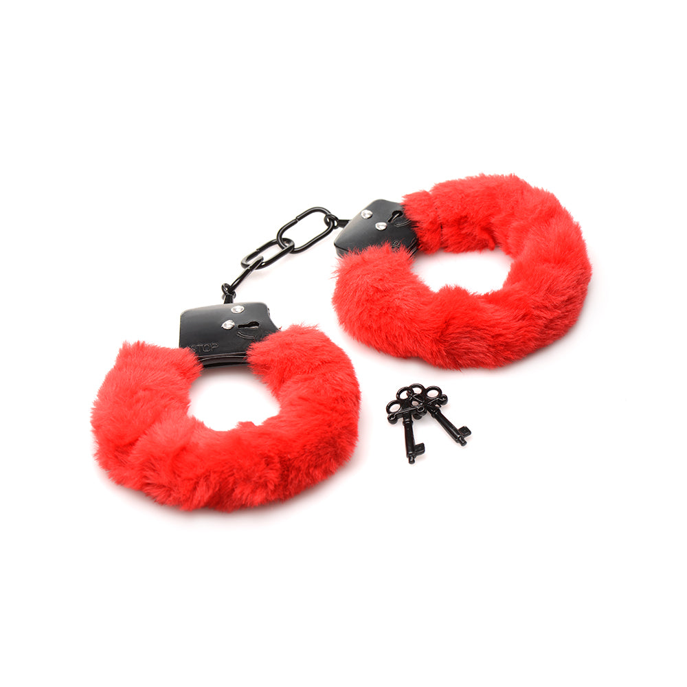 XR BRANDS - MASTER SERIES CUFFED IN FUR FURRY HANDCUFFS