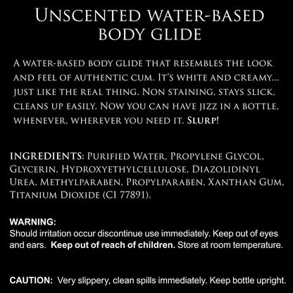 XR BRANDS - MASTER SERIES UNSCENTED WATER-BASED JIZZ LUBRICANT 16 OZ.