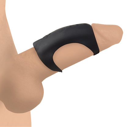 TRINITY MEN 28X G-SHAFT SILICONE COCK RING WITH REMOTE