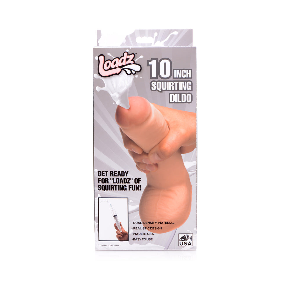 XR BRANDS - LOADZ 10 IN. DUAL DENSITY SQUIRT COCK