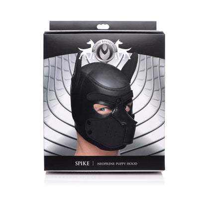 XR BRANDS - MASTER SERIES SPIKE NEOPRENE PUPPY HOOD BLACK