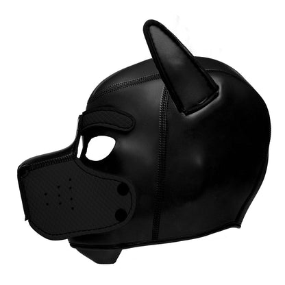 MASTER SERIES SPIKE NEOPRENE PUPPY HOOD BLACK